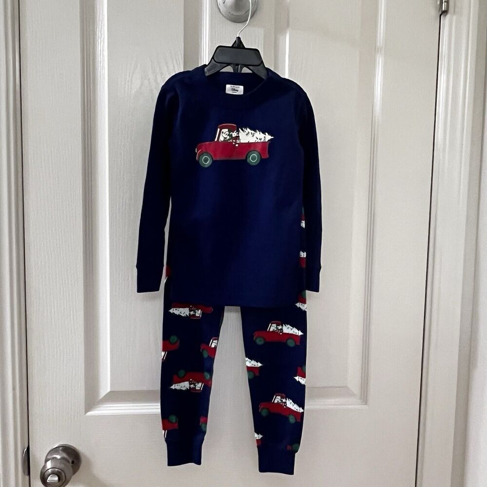 Hanna Andersson Disney Mickey Mouse Christmas Tree Truck Pajamas Boys 90 US 3T